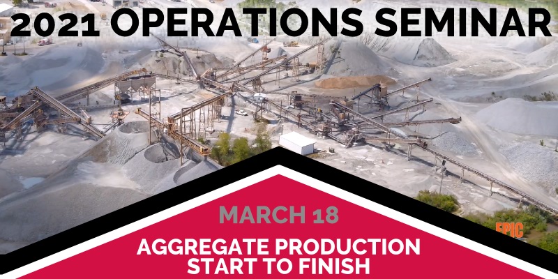 2021 Operations Seminar - Aggregate Production: Start to Finish on March 18